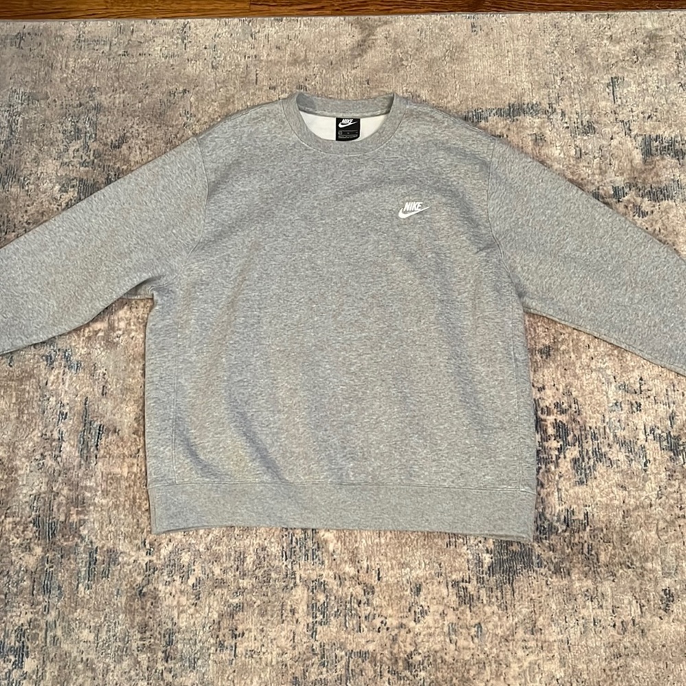 Mens nike gray crewneck